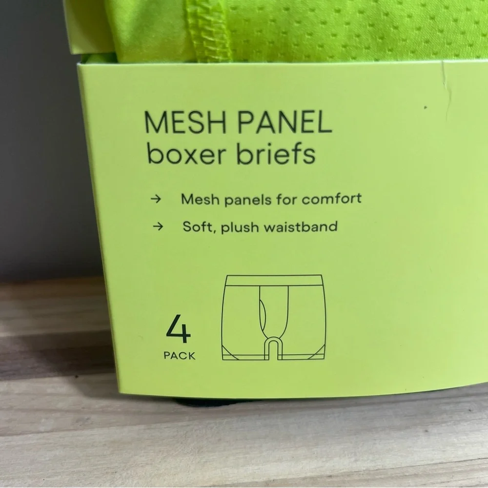 Boys' 4pk Youth L Mesh Boxer Briefs - All In Motion New - Picture 7 of 8